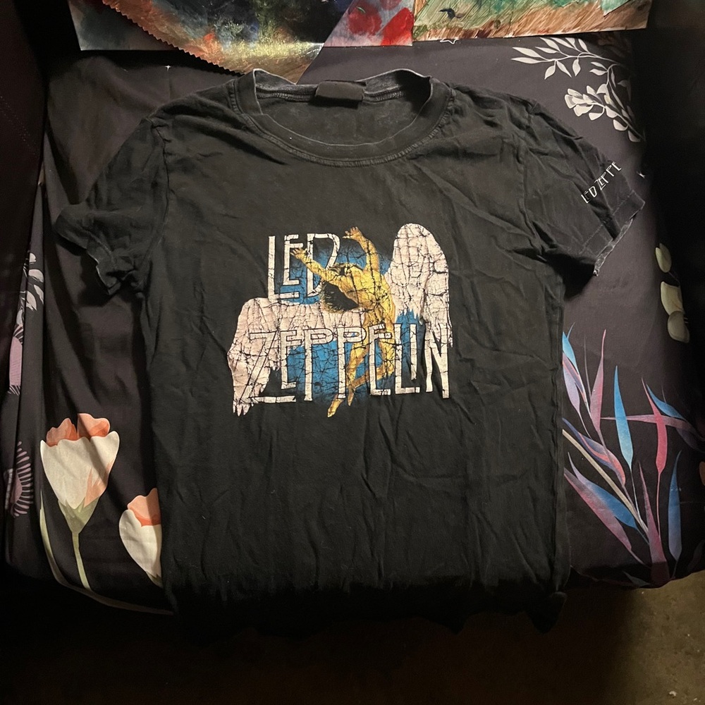 One of a Kind Led Zeppelin Black Short Sleeve Tee